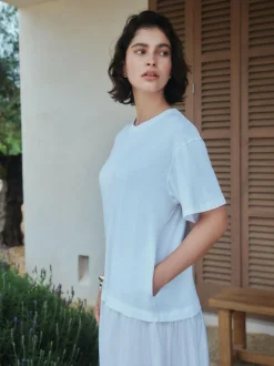 Next Jersey Two In One T-Shirt Dress White Clearance