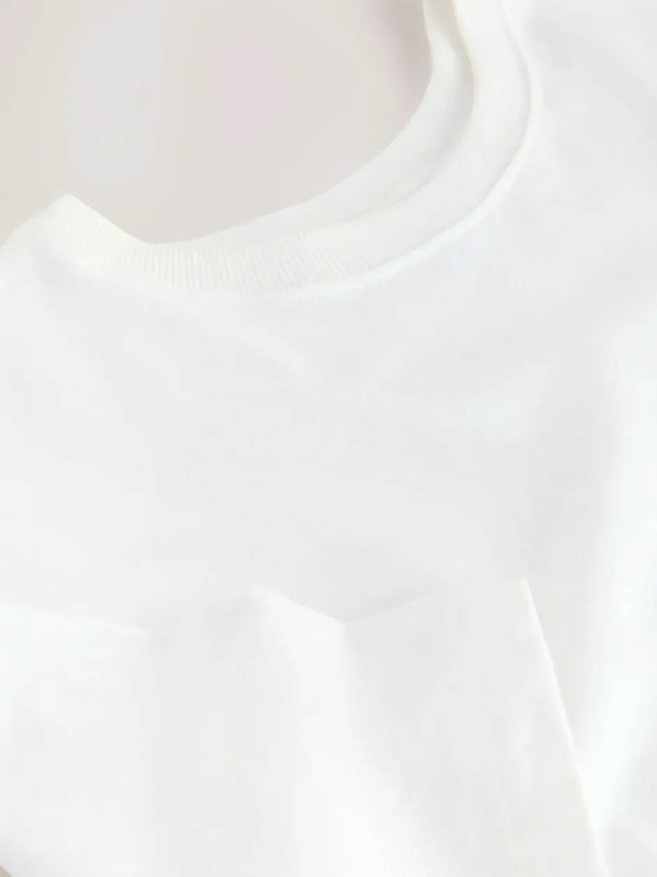 Next Jersey Two In One T-Shirt Dress White Clearance