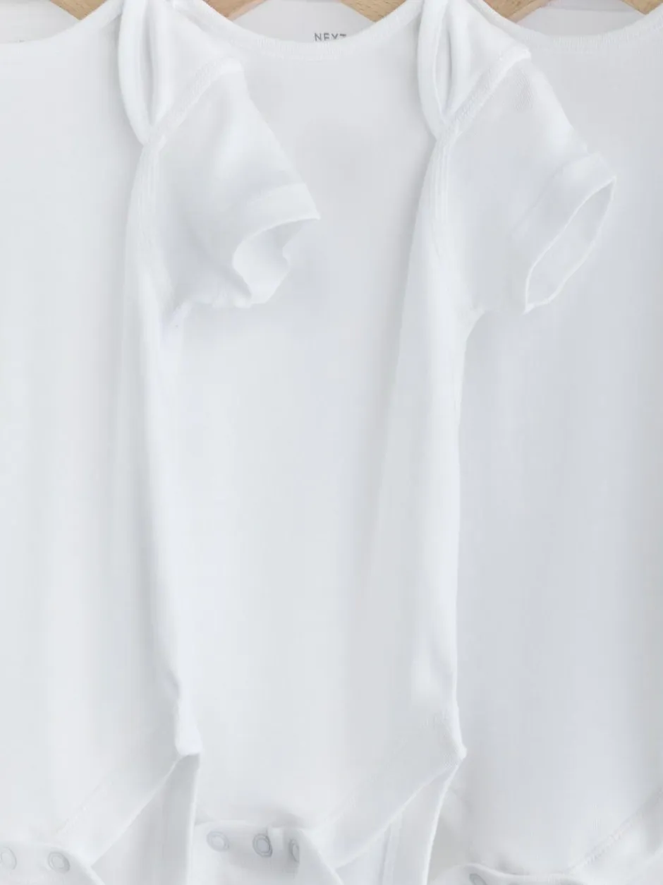 Next White Kind To Skin Baby Bodysuits 3 Pack Discount