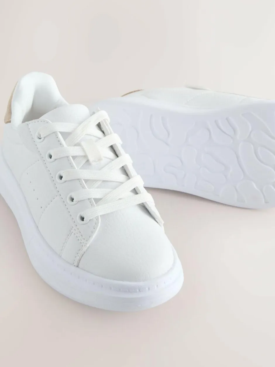 Next Lace Up Trainers White Best