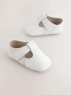 Next Leather Baby T-Bar Shoes (0-24mths) White Best