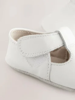 Next Leather Baby T-Bar Shoes (0-24mths) White Best
