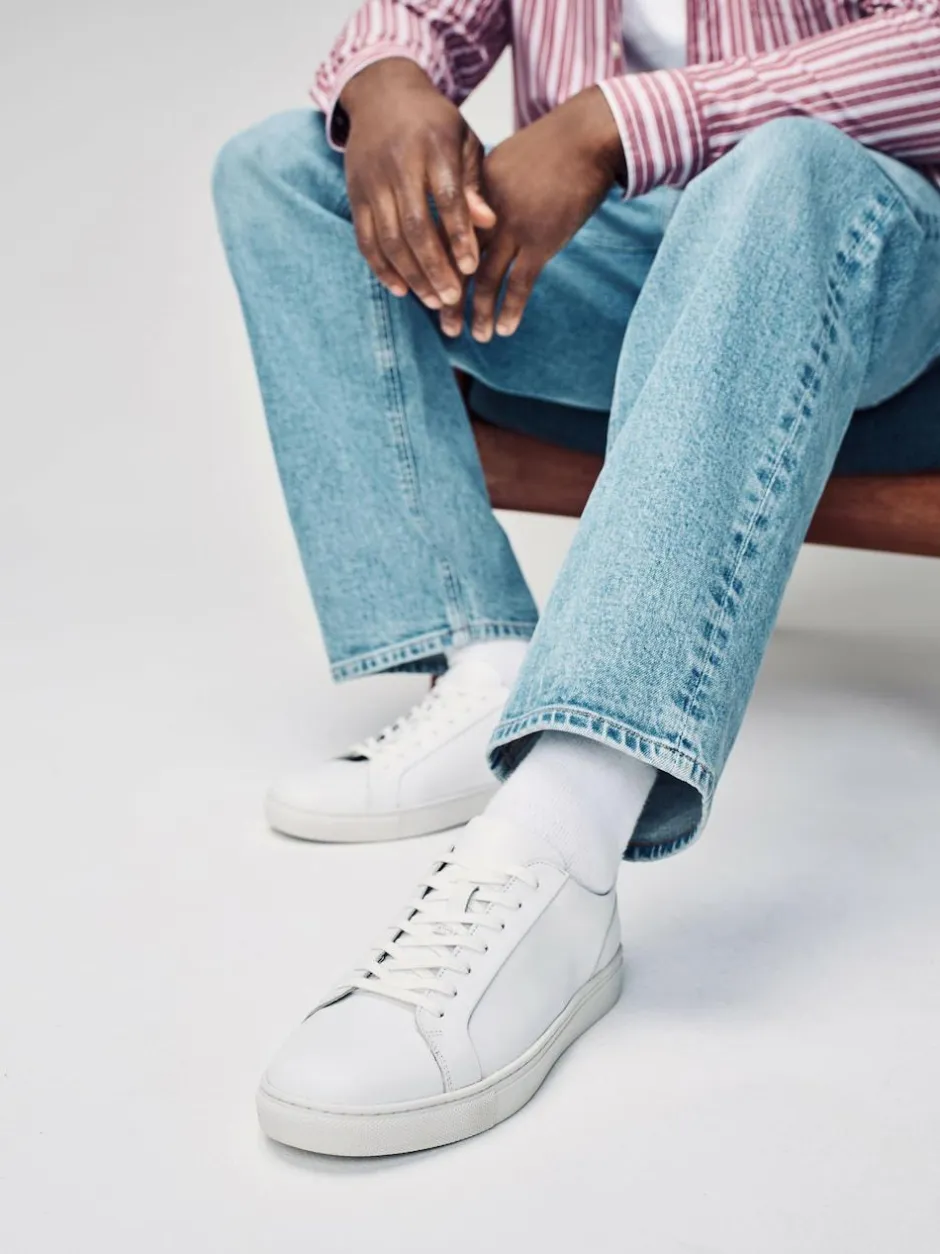 Next Leather Trainers White Online