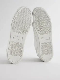 Next Leather Trainers White Online