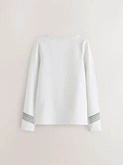 Next Long Sleeve Base Layer Top (3-16yrs) White New