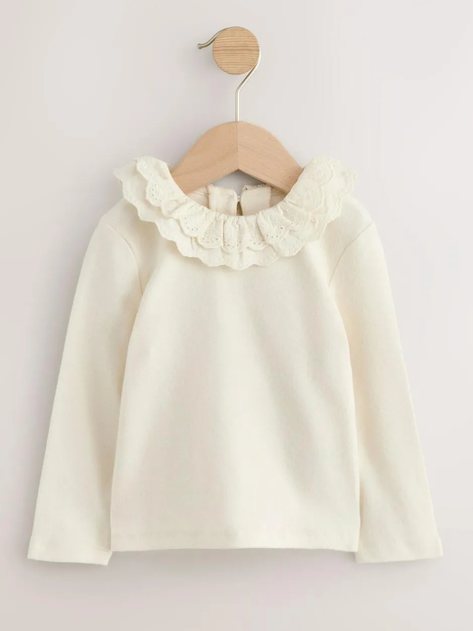 Next Long Sleeve Collar Top (3mths-7yrs) White