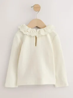 Next Long Sleeve Collar Top (3mths-7yrs) White