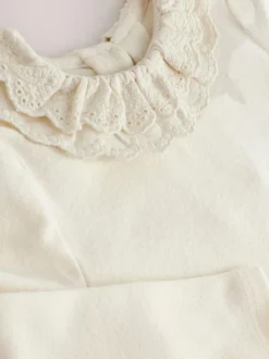 Next Long Sleeve Collar Top (3mths-7yrs) White