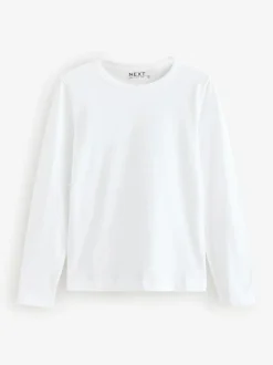 Next White Long Sleeve Crew Neck T-Shirt Sale