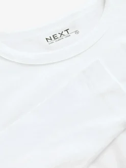 Next White Long Sleeve Crew Neck T-Shirt Sale