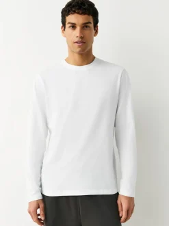 Next Long Sleeve Layering T-Shirts 5 Pack White Discount