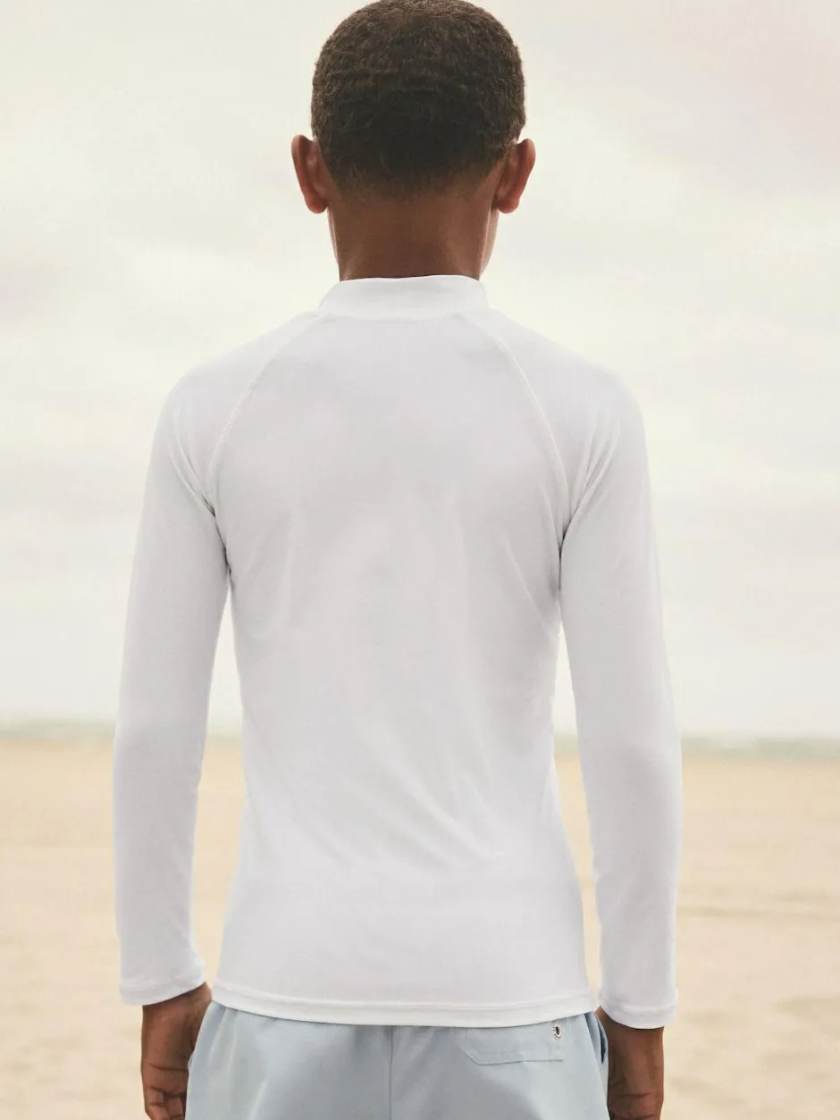 Next Long Sleeve Rash Vest (1.5-16yrs) White Discount