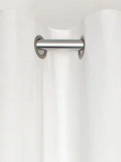 Next White Matte Velvet Blackout/Thermal Curtains New