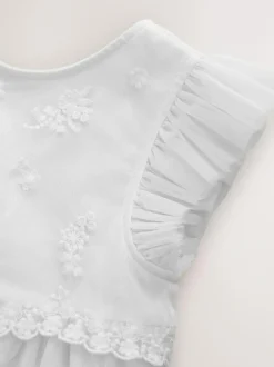 Next Mesh Flower Girl Dress (3-16yrs) White Online
