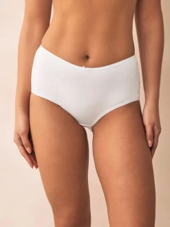 Next White Midi Cotton Rich Knickers 5 Pack Hot