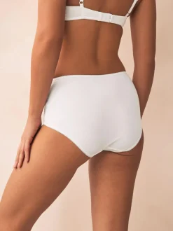 Next White Midi Cotton Rich Knickers 5 Pack Hot
