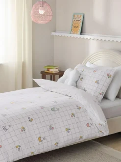 Next White Miffy Duvet Cover and Pillowcase Set New