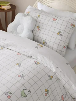 Next White Miffy Duvet Cover and Pillowcase Set New