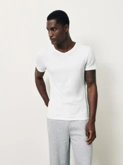 Next White Modal Layering V-Neck T-Shirt 5 Pack Hot