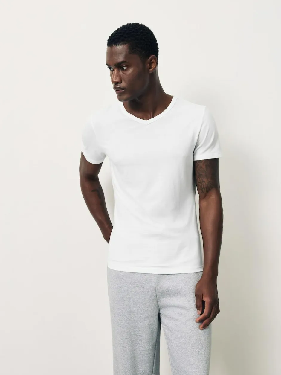 Next White Modal Layering V-Neck T-Shirt 5 Pack Hot
