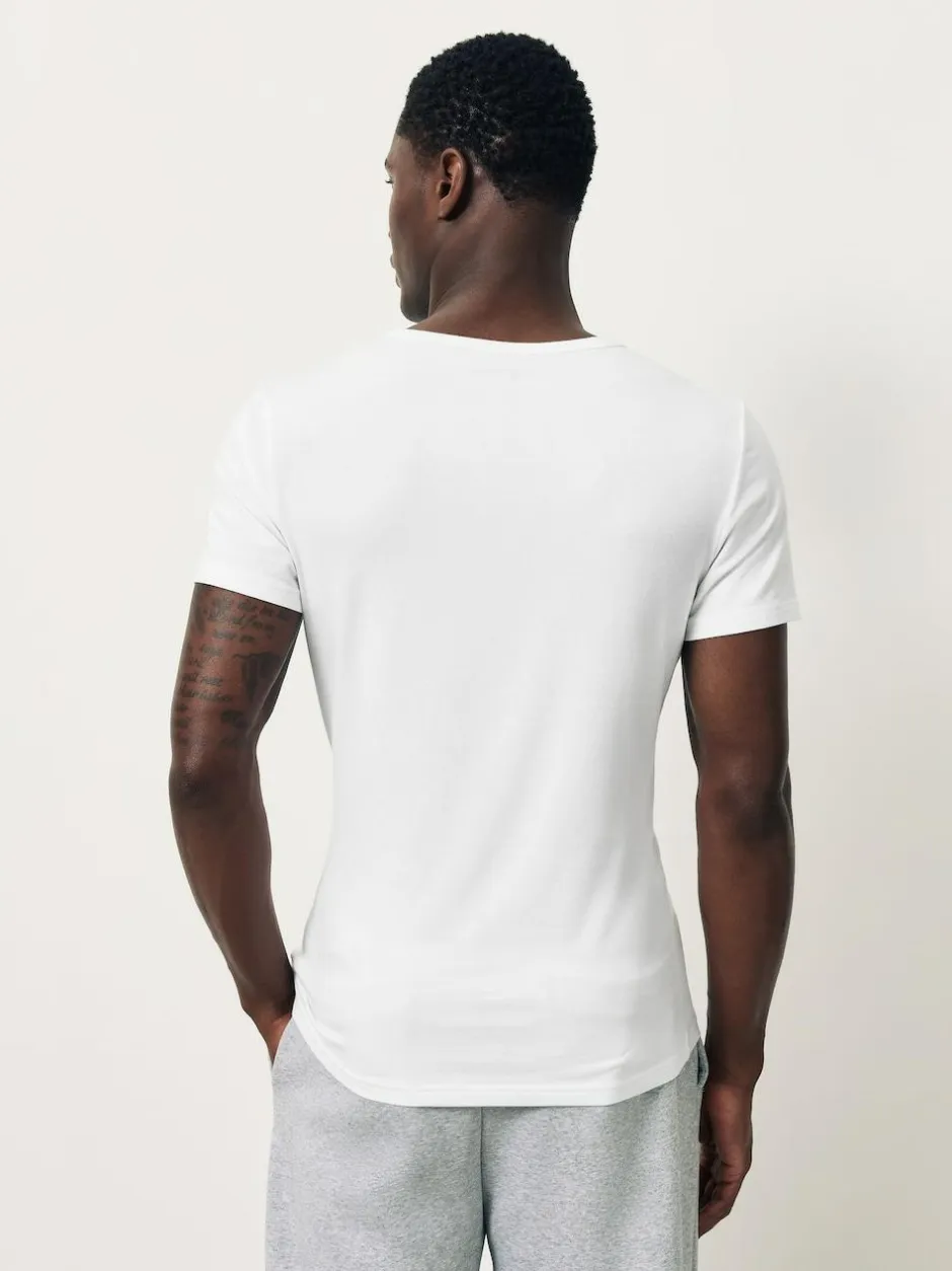 Next White Modal Layering V-Neck T-Shirt 5 Pack Hot