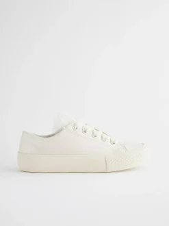 Next White Occasion Tulle Lace-Up Trainers Hot