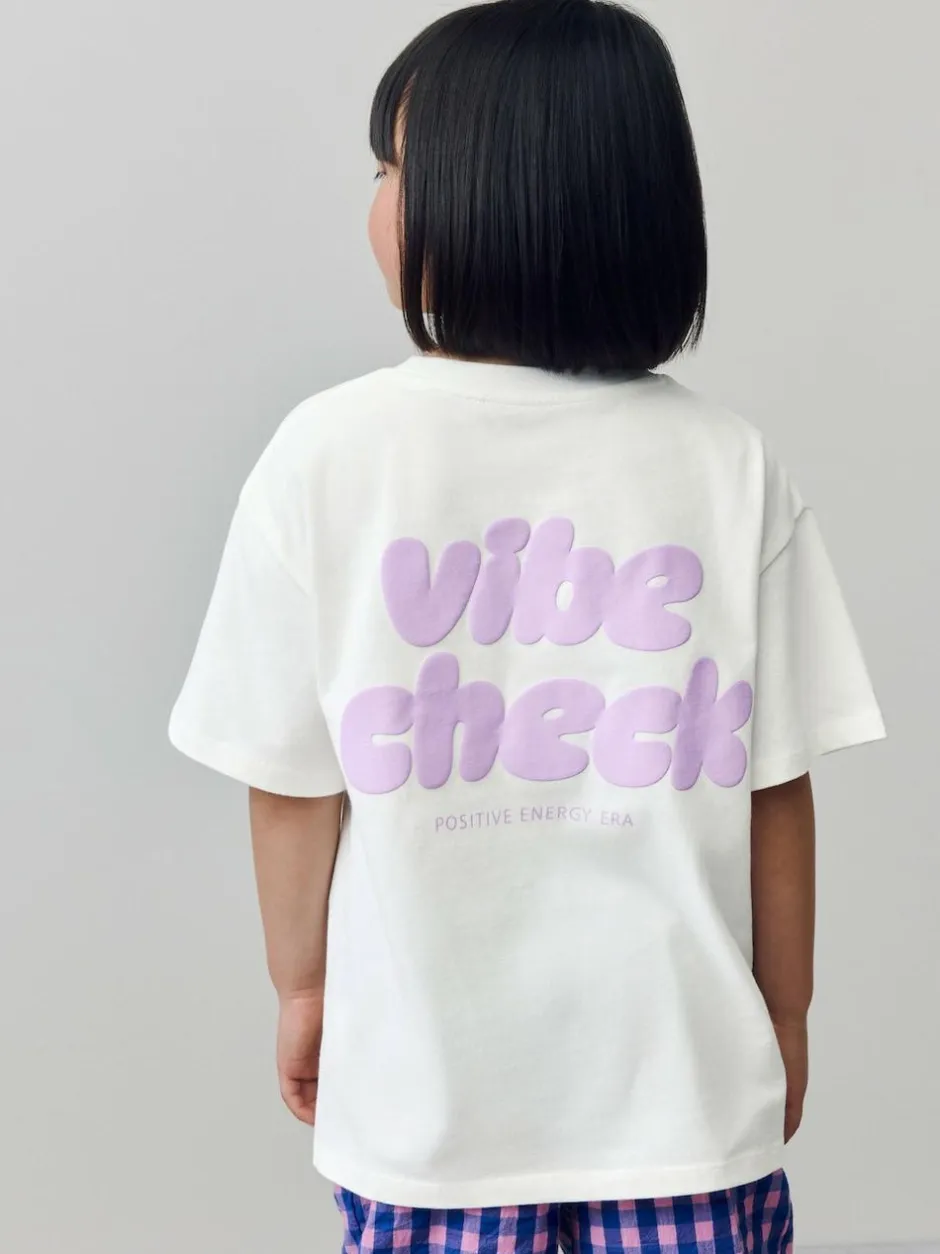 Next White Oversized Graphic Print T-Shirt (3-16yrs) Discount