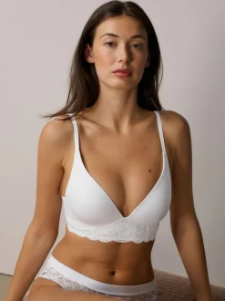 Next Pad Non Wire Ultimate Comfort Lounge Bra White