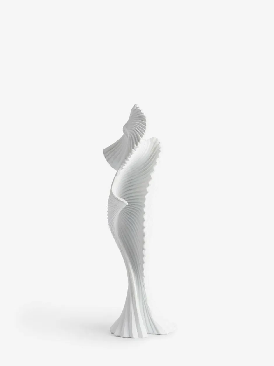 Next White Pleat Sculpture Ornament New