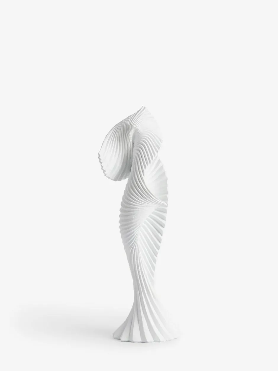 Next White Pleat Sculpture Ornament New