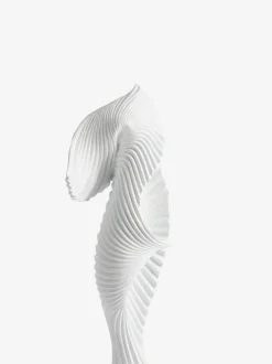 Next White Pleat Sculpture Ornament New