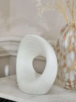 Next White Pleated Ornament