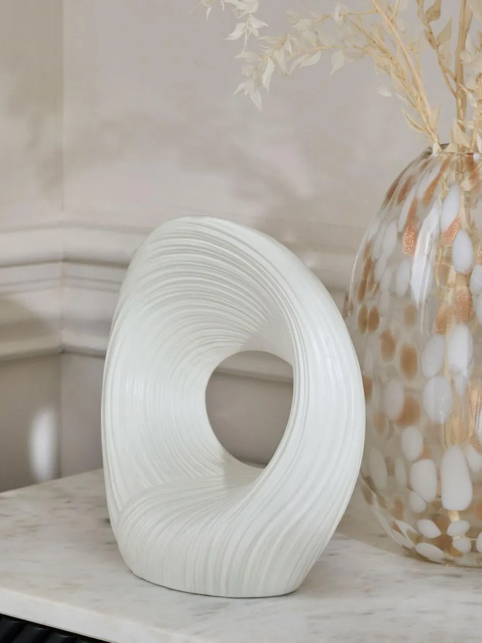 Next White Pleated Ornament