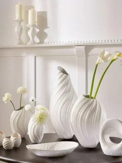 Next White Pleated Ornament