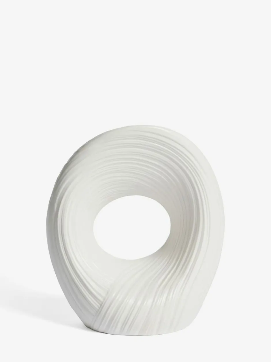 Next White Pleated Ornament