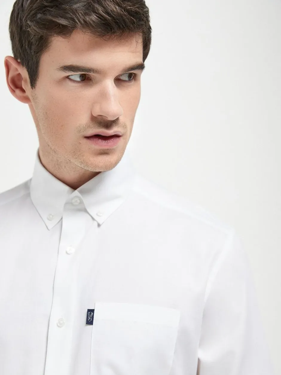 Next White Regular Fit Button Down Easy Iron Oxford Shirt Best