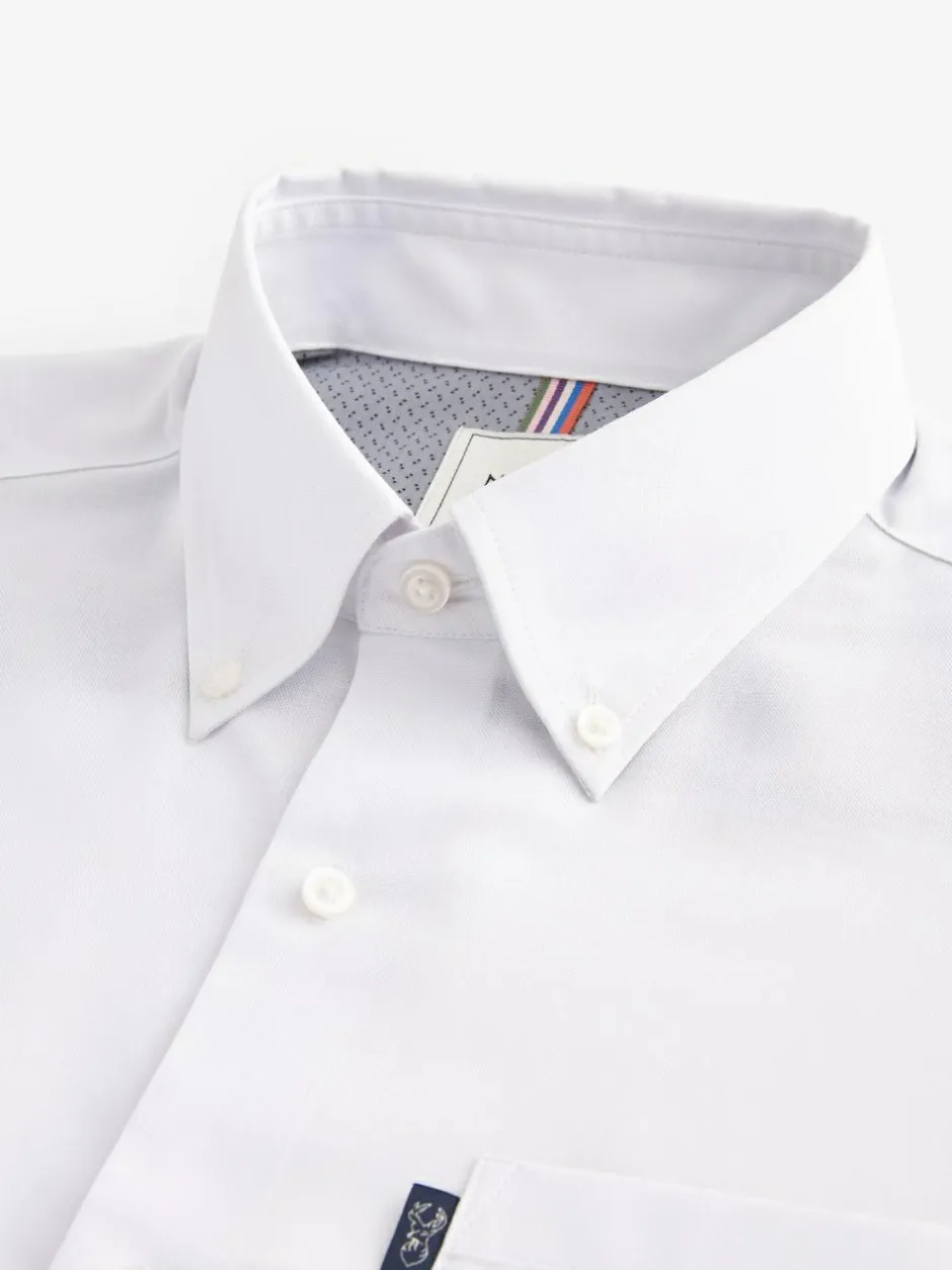 Next White Regular Fit Button Down Easy Iron Oxford Shirt Best