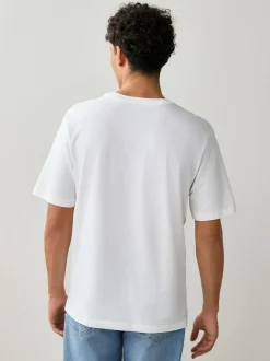 Next White Regular Fit Essential Cotton T-Shirts 6 Pack New