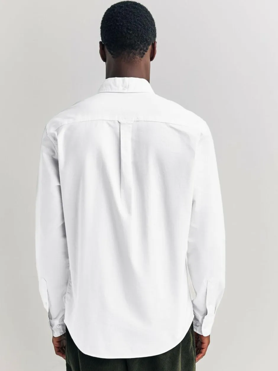 Next White Regular Fit Long Sleeve Oxford Shirt New