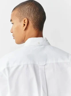 Next White Regular Fit Short Sleeve Oxford Shirt Online