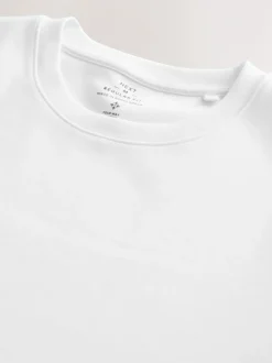 Next White Regular Fit Smart Soft Touch Heavyweight T-Shirt Sale