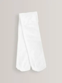 Next Regular Length 2 Pack 80 Denier School Tights White Clearance