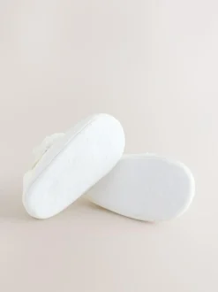 Next White Satin Baby Corsage Shoes (0-24mths) Outlet