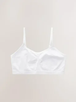 Next White Seam Free Crop Tops 2 Pack (7-16yrs) New
