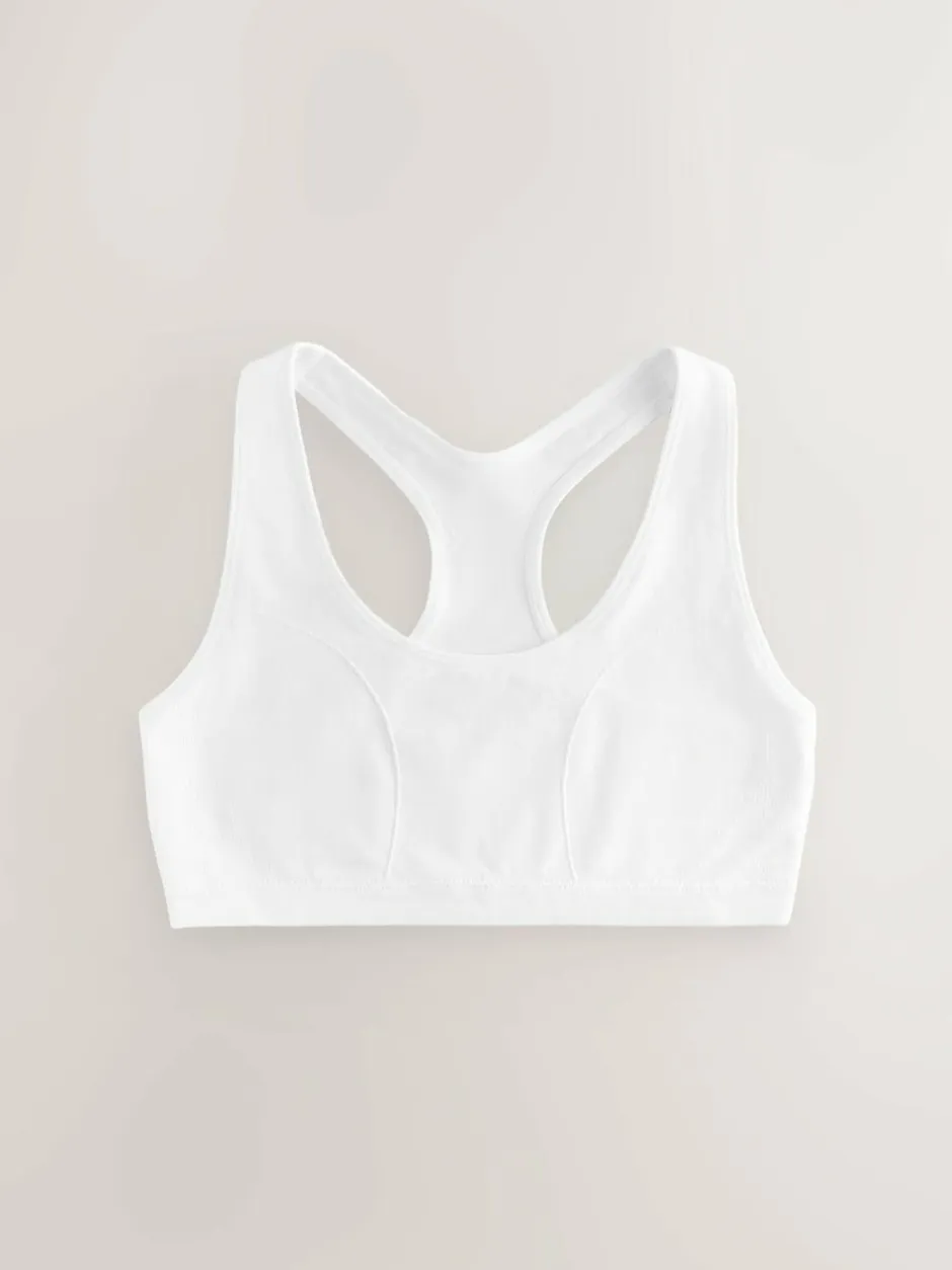 Next White Seamfree Racer Crop Tops 2 Pack (7-16yrs) Hot