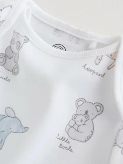 Next White Short Sleeve Baby Bodysuits 5 Pack Discount