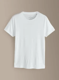 Next Signature TENCEL™ Lyocell T-Shirts 2 Pack White Outlet