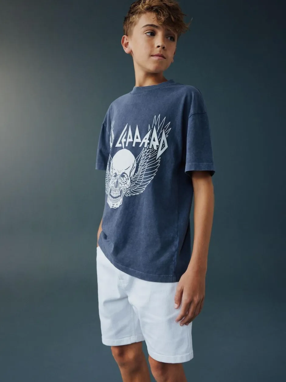 Next Single Denim Shorts (3-16yrs) White Discount