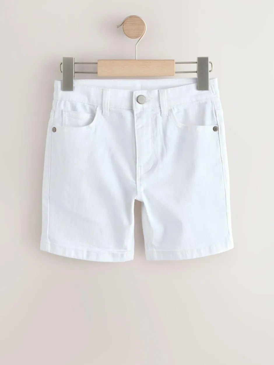 Next Single Denim Shorts (3-16yrs) White Discount