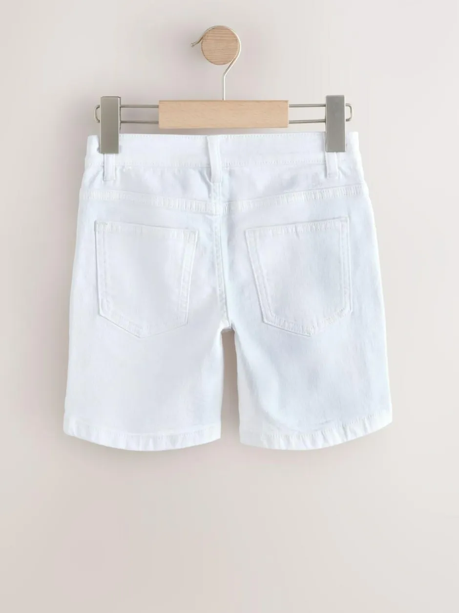 Next Single Denim Shorts (3-16yrs) White Discount